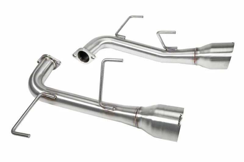 PERRIN 15-21 Subaru STI/15-25 WRX SS Dual Tip Axle Back Exhaust (Fits OE/AM Ctr Pipes) - Side View