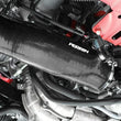 Load image into Gallery viewer, PERRIN 15-21 Subaru WRX / 14-18 Forester XT Turbo Inlet Hose 3in. w/ Turbo Adapter Flange - Black - Side View