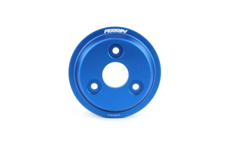 PERRIN 15-21 Subaru WRX / 18-20 Crosstrek / 14-18 FXT Lightweight Water Pump Pulley - Blue - Main Product View