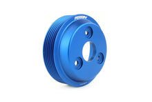 Load image into Gallery viewer, PERRIN 15-21 Subaru WRX / 18-20 Crosstrek / 14-18 FXT Lightweight Water Pump Pulley - Blue - Detail View