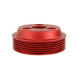 Load image into Gallery viewer, PERRIN 15-21 Subaru WRX / 18-20 Crosstrek / 14-18 FXT Lightweight Water Pump Pulley - Red - Detail View