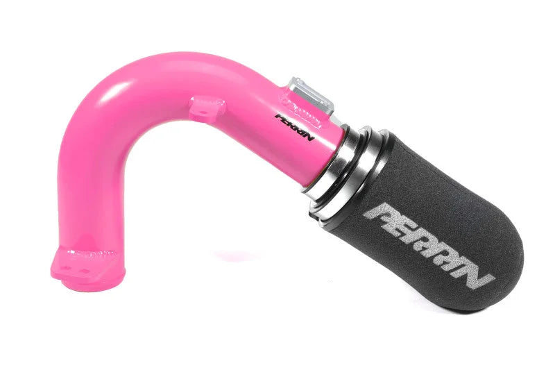 PERRIN 15-21 Subaru WRX Cold-Air Intake w/Heatshield - Hyper Pink - Back View