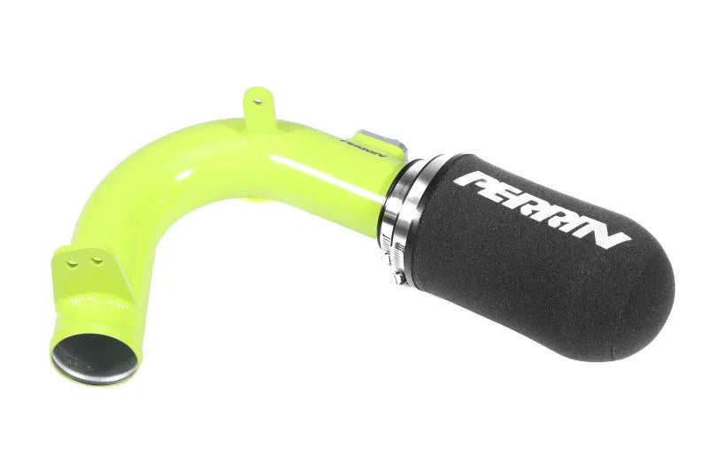 PERRIN 15-21 Subaru WRX Cold-Air Intake w/Heatshield - Neon Yellow - Installation View