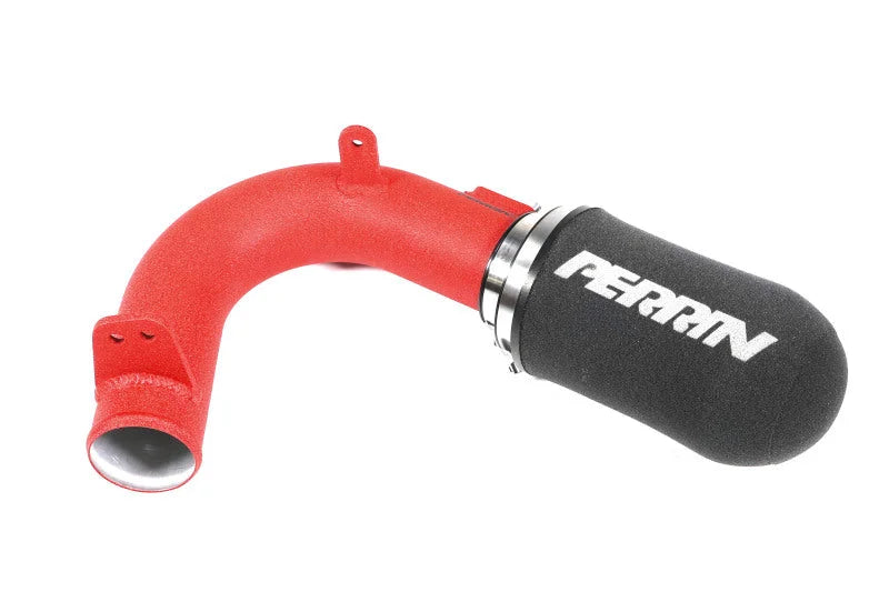 PERRIN 15-21 Subaru WRX Cold-Air Intake w/Heatshield - Red - Side View