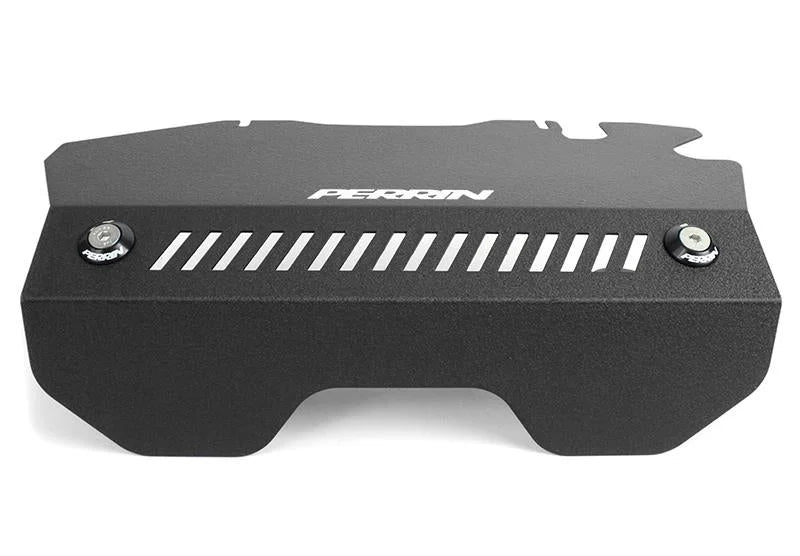 PERRIN 15-21 Subaru WRX Engine Cover Kit (Intercooler & Pulley Covers Incl.) - Black - Side View