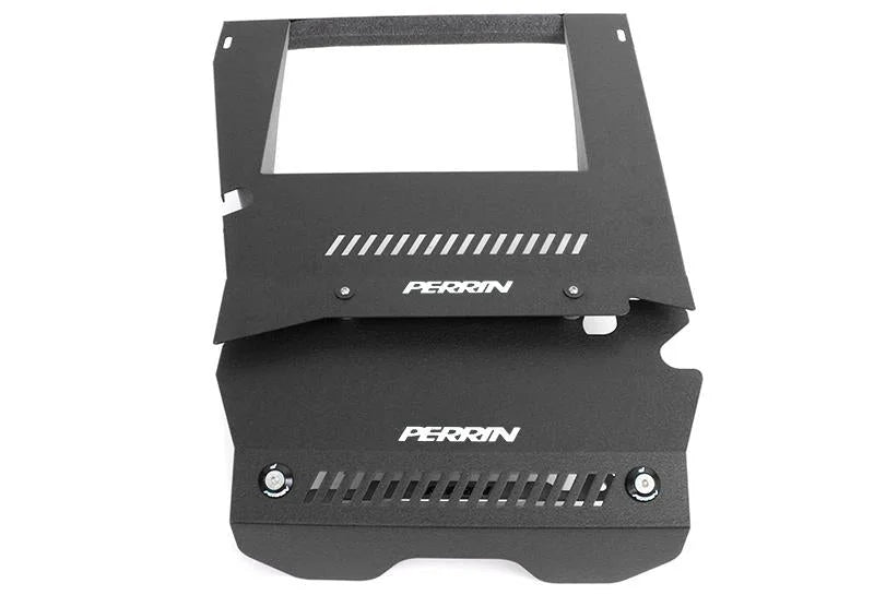 PERRIN 15-21 Subaru WRX Engine Cover Kit (Intercooler & Pulley Covers Incl.) - Black - Installation View