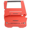 Load image into Gallery viewer, PERRIN 15-21 Subaru WRX Engine Cover Kit (Intercooler &amp; Pulley Covers Incl.) - Red - Back View