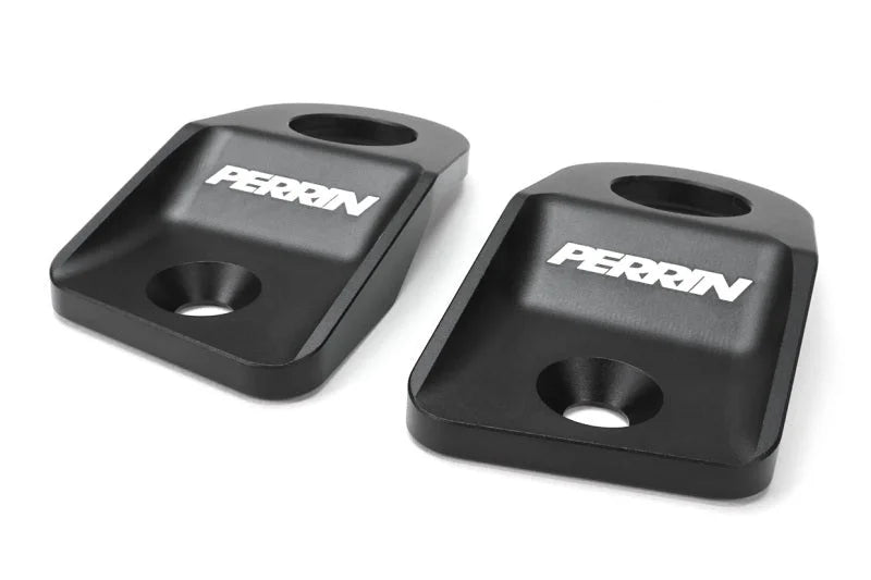 PERRIN 15-21 Subaru WRX / STI Upper Radiator Bracket Set - Black - Main Product View