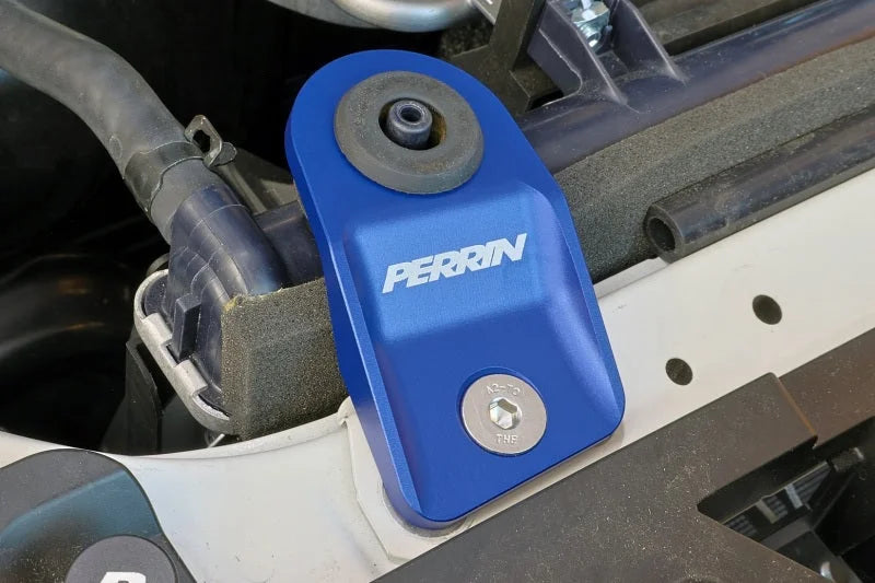 PERRIN 15-21 Subaru WRX / STI Upper Radiator Bracket Set - Blue - Main Product View