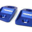 Load image into Gallery viewer, PERRIN 15-21 Subaru WRX / STI Upper Radiator Bracket Set - Blue - Side View