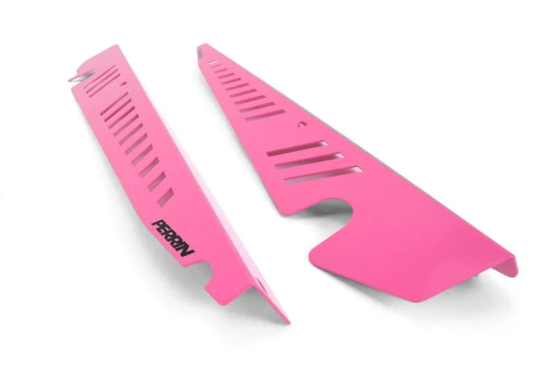 PERRIN 15-21 Subaru WRX/STI Fender Shroud Set - Hyper Pink - Detail View