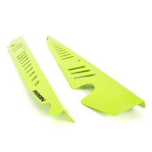 Load image into Gallery viewer, PERRIN 15-21 Subaru WRX/STI Fender Shroud Set - Neon Yellow - Side View