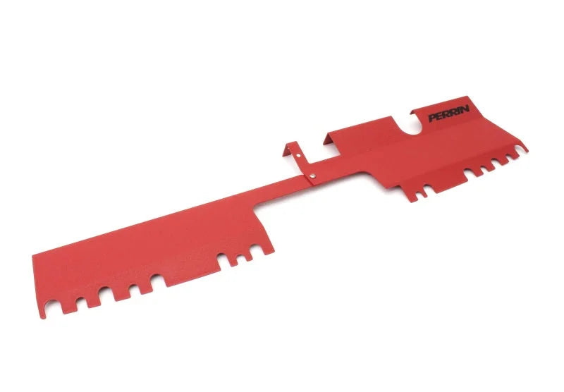 PERRIN 15-21 Subaru WRX/STI Radiator Shroud (With OEM Intake Scoop) - Red - Additional View 5