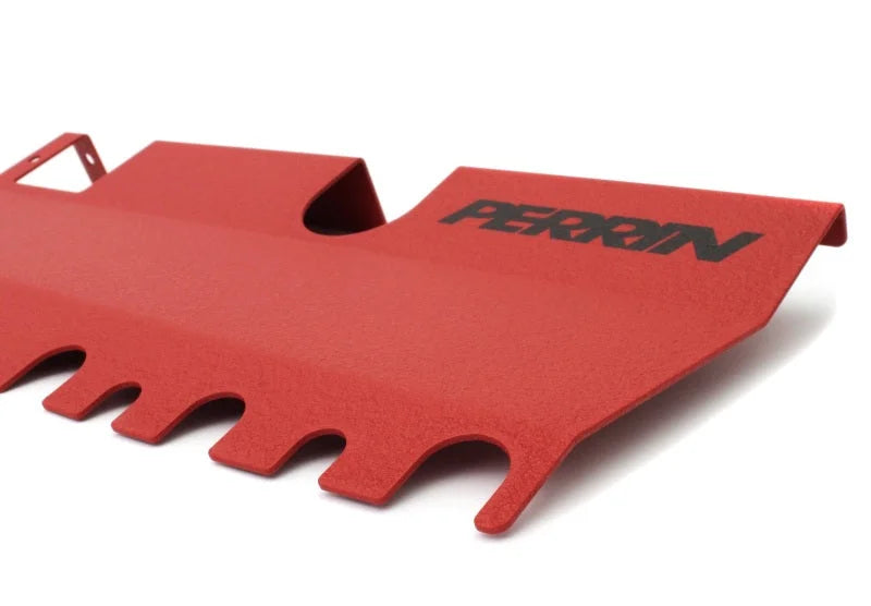 PERRIN 15-21 Subaru WRX/STI Radiator Shroud (With/Without OEM Intake Scoop) - Red - Additional View 5