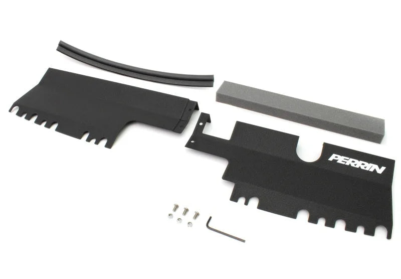 PERRIN 15-21 Subaru WRX/STI Radiator Shroud (Without OEM Intake Scoop) - Black - Additional View 5