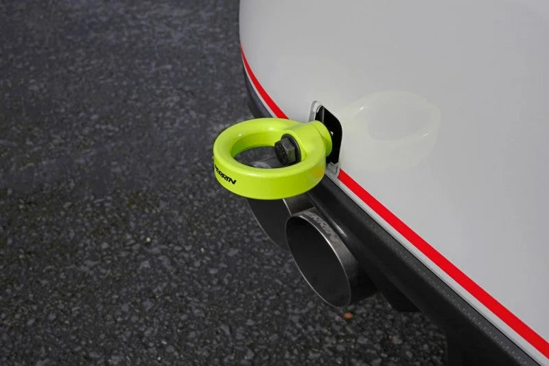 PERRIN 15-21 Subaru WRX/STI Tow Hook Kit (Rear) - Neon Yellow - Main Product View