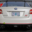 Load image into Gallery viewer, PERRIN 15-21 Subaru WRX/STI Tow Hook Kit (Rear) - Neon Yellow - Back View