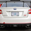 Load image into Gallery viewer, PERRIN 15-21 Subaru WRX/STI Tow Hook Kit (Rear) - Red - Side View