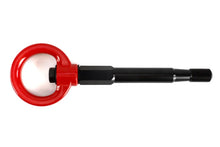 Load image into Gallery viewer, PERRIN 15-21 Subaru WRX/STI Tow Hook Kit (Rear) - Red - Installation View