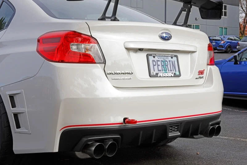 PERRIN 15-21 Subaru WRX/STI Tow Hook Kit (Rear) - Red - Additional View 5