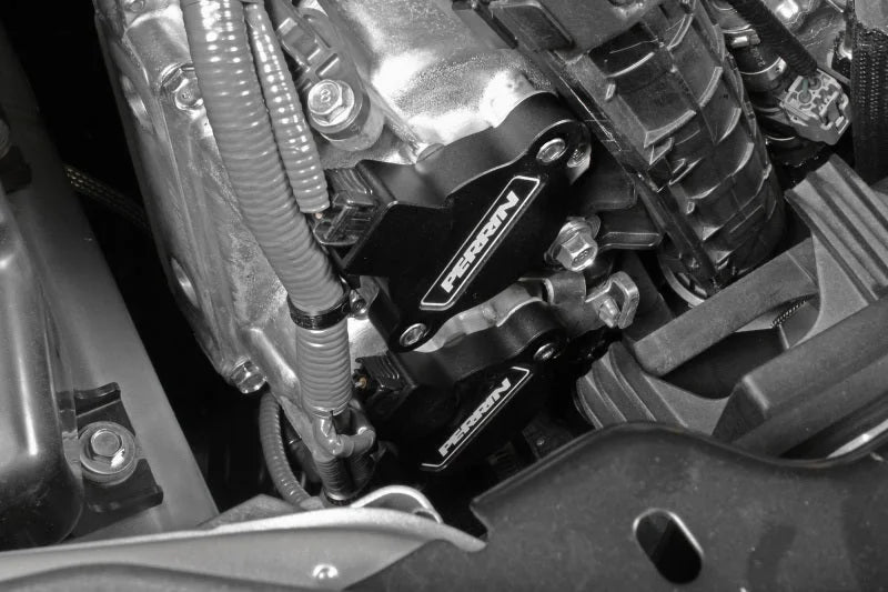 PERRIN 15-25 Subaru WRX / 04-18 Forester / 20-25 OBXT & LGXT Cam Solenoid Cover - Black - Side View