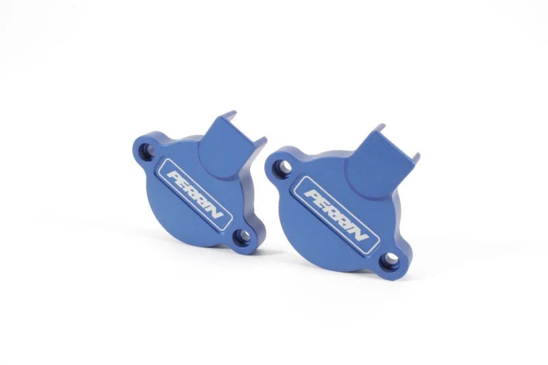 PERRIN 15-25 Subaru WRX / 04-18 Forester / 20-25 OBXT & LGXT Cam Solenoid Cover - Blue - Side View