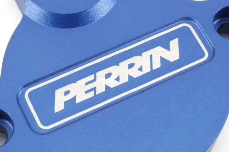 PERRIN 15-25 Subaru WRX / 04-18 Forester / 20-25 OBXT & LGXT Cam Solenoid Cover - Blue - Back View