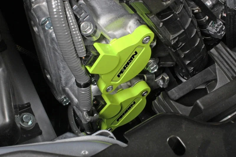 PERRIN 15-25 Subaru WRX / 04-18 Forester / 20-25 OBXT & LGXT Cam Solenoid Cover - Yellow - Side View