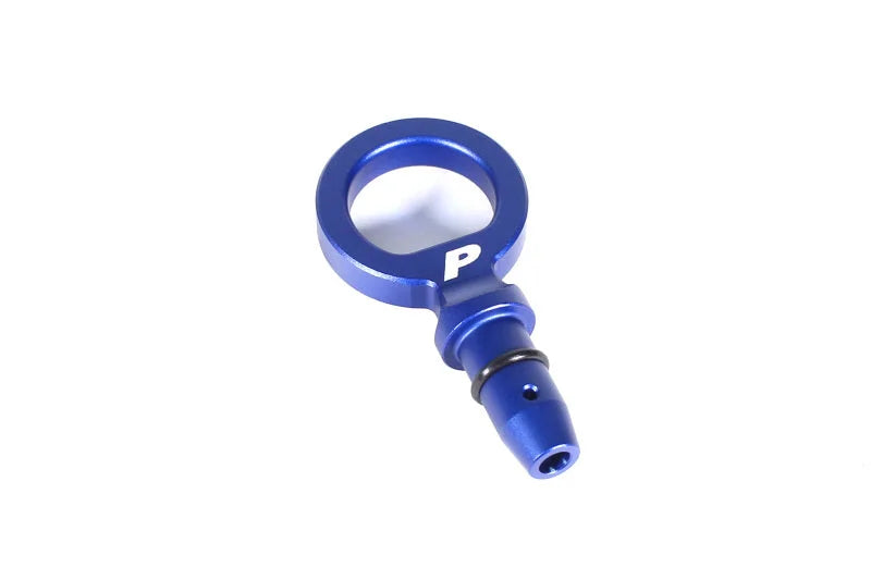 PERRIN 15-25 Subaru WRX & 13-25 BRZ/FR-S/86/GR86 Dipstick Handle Loop Style - Blue - Back View