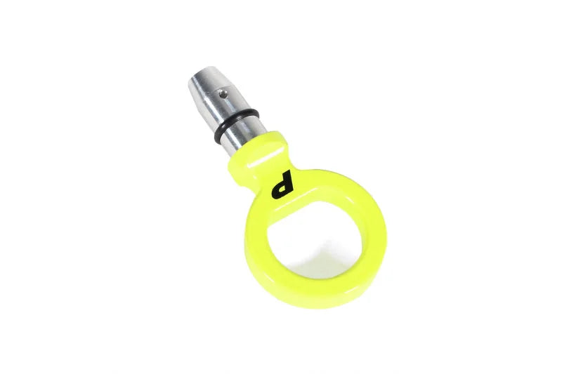 PERRIN 15-25 Subaru WRX & 13-25 BRZ/FR-S/86/GR86 Dipstick Handle Loop Style - Neon Yellow - Side View