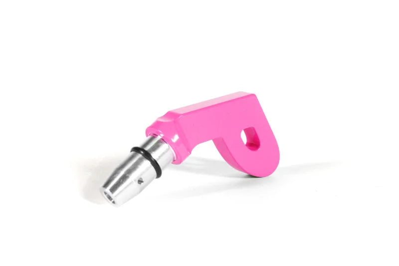 PERRIN 15-25 Subaru WRX & 13-25 BRZ/FR-S/86/GR86 Dipstick Handle P Style - Hyper Pink - Side View