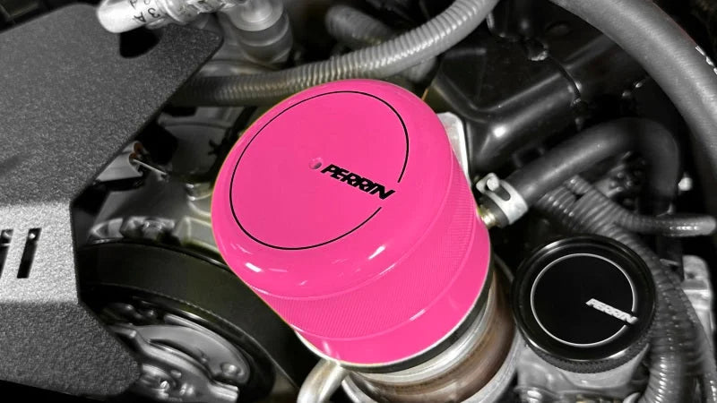 PERRIN 15-25 Subaru WRX & 13-25 BRZ/FR-S/86/GR86 Oil Filter Cover - Hyper Pink - Additional View 5