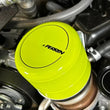 Load image into Gallery viewer, PERRIN 15-25 Subaru WRX &amp; 13-25 BRZ/FR-S/86/GR86 Oil Filter Cover - Neon Yellow - Side View