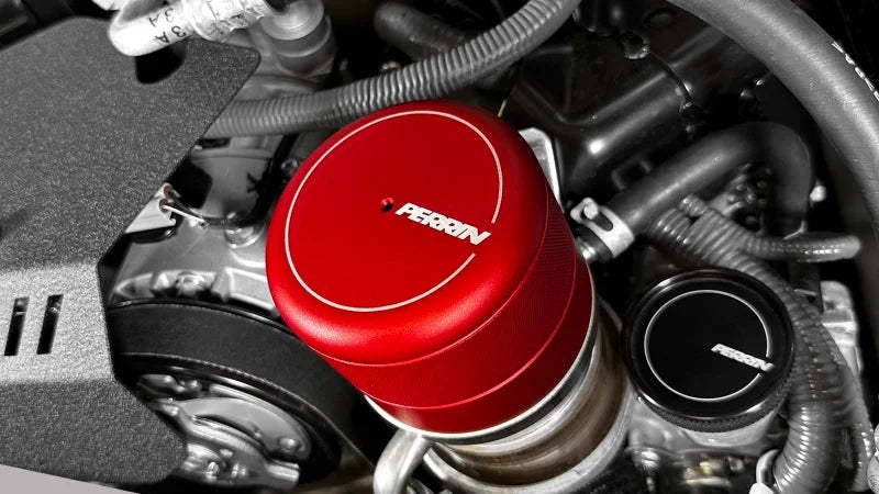 PERRIN 15-25 Subaru WRX & 13-25 BRZ/FR-S/86/GR86 Oil Filter Cover - Red - Main Product View