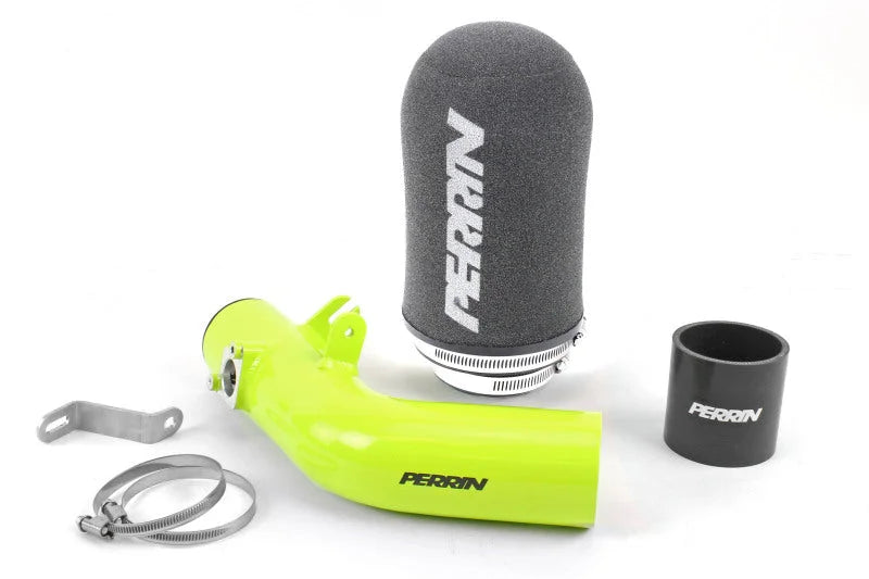 PERRIN 16-17 Subaru STI Cold-Air Intake - Neon Yellow - Installation View