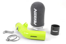 Load image into Gallery viewer, PERRIN 16-17 Subaru STI Cold-Air Intake - Neon Yellow - Installation View