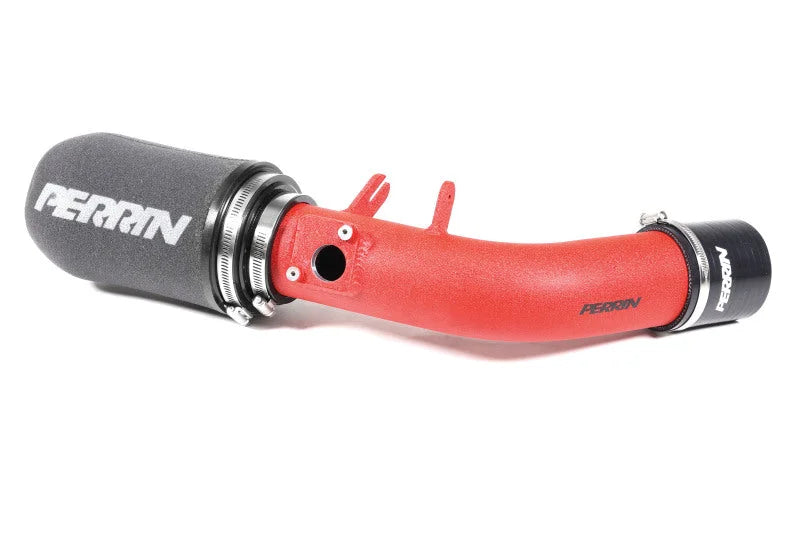 PERRIN 16-17 Subaru STI Cold-Air Intake - Red - Side View