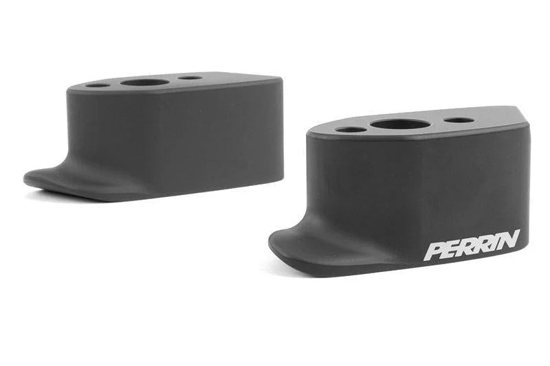 PERRIN 17-20 Subaru BRZ Wing Riser Kit - Black (Will Not Work With 86/GR86) - Back View