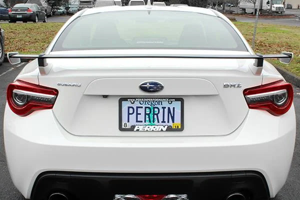PERRIN 17-20 Subaru BRZ Wing Riser Kit - Black (Will Not Work With 86/GR86) - Installation View