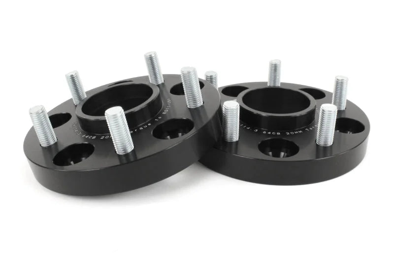 PERRIN 17-21 Honda Civic Si / 22-26 Acura Integra 64.1mm 5x114.3 Wheel Spacers 20mm - Pair - Side View