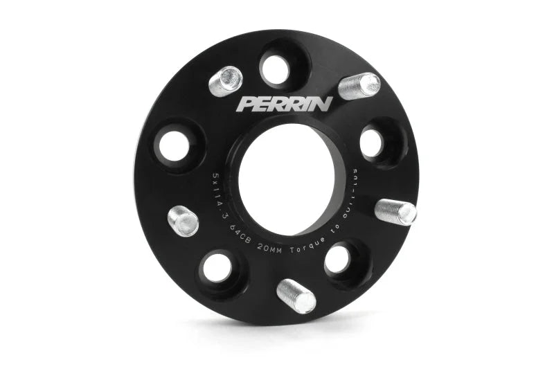PERRIN 17-21 Honda Civic Si / 22-26 Acura Integra 64.1mm 5x114.3 Wheel Spacers 20mm - Pair - Back View