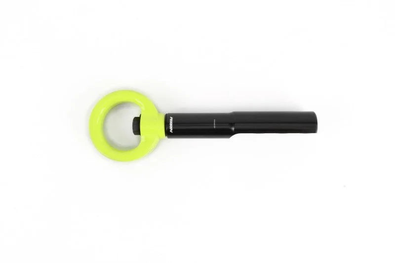 PERRIN 17-21 Honda Civic Si/Type R/Touring/Hatchback Tow Hook Kit Front - Neon Yellow - Main Product View