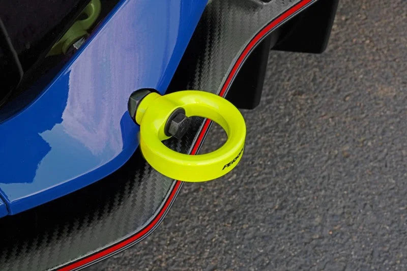 PERRIN 17-21 Honda Civic Si/Type R/Touring/Hatchback Tow Hook Kit Rear - Neon Yellow - Additional View 10