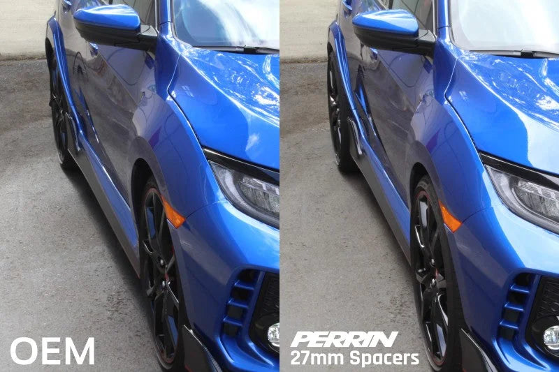 PERRIN 17-25 Honda Civic Type R / 22-26 Acura Integra Type S 64.1mm 5x120 Wheel Spacers 27mm - Pair - Additional View 7