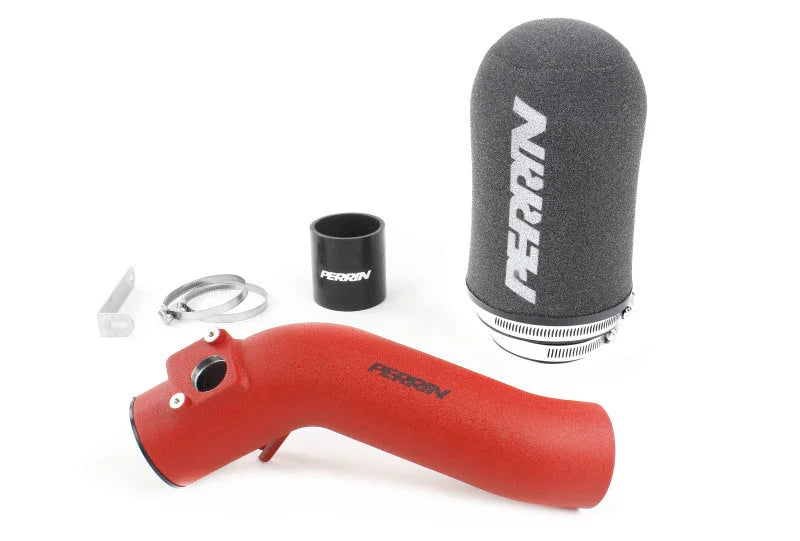 PERRIN 18-21 Subaru STI Cold Air Intake - Red - Side View