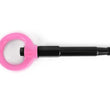 Load image into Gallery viewer, PERRIN 18-21 Subaru WRX &amp; STI / 13-25 BRZ / 17-20 Toyota 86 Tow Hook Kit (Front) - Hyper Pink - Side View