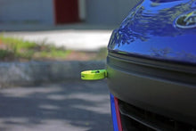 Load image into Gallery viewer, PERRIN 18-21 Subaru WRX &amp; STI / 13-25 BRZ / 17-20 Toyota 86 Tow Hook Kit (Front) - Neon Yellow - Side View
