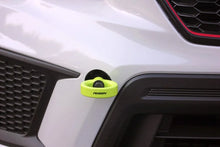 Load image into Gallery viewer, PERRIN 18-21 Subaru WRX &amp; STI / 13-25 BRZ / 17-20 Toyota 86 Tow Hook Kit (Front) - Neon Yellow - Back View