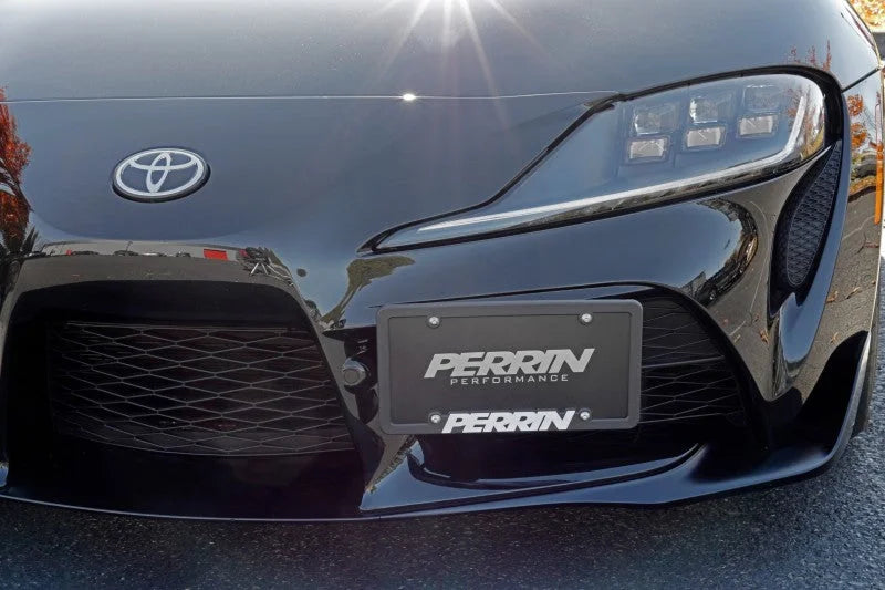 PERRIN 20-25 Toyota Supra License Plate Relocation Kit - Back View