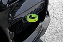 Load image into Gallery viewer, PERRIN 20-25 Toyota Supra Tow Hook Kit (Front) - Neon Yellow - Installation View